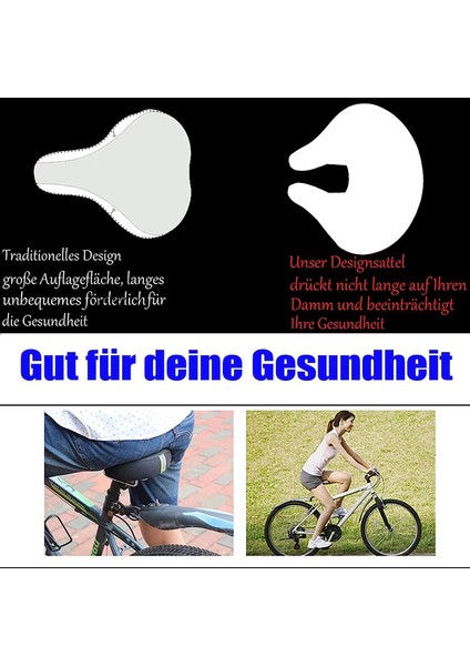 Çelik Kemerli, Geniş Oturaklı ve Yüksek Geri Tepmeli Erkek ve Kadın Dağ Bisikleti Selesi (Siyah, 200*180*80MM) (Yurt Dışından) fiyatları