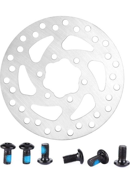 2 Adet Paslanmaz Çelik Mtb Fren Diski Bisiklet Fren Balatası Fren Parçası (Gümüş 120MM) (Yurt Dışından)