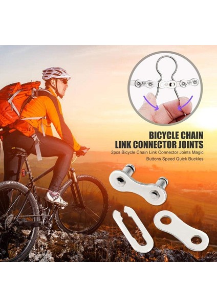 5 Çift Bisiklet Zinciri Bağlantıları Bisiklet Zinciri Konektörü Hızlı Bağlantı Elemanları Bisiklet Zinciri Için Eksik Bağlantılar (Yurt Dışından) fırsatları
