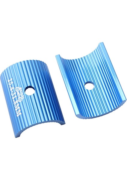 Bir Çift Gidon Pulları - 25,4 Ila 31,8 mm - Alüminyum Alaşım - Boyut Küçültücü - Evrensel Sıkıştırma Halkası (Mavi) (Yurt Dışından)