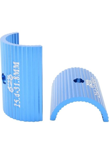 Bir Çift Gidon Pulları - 25,4 Ila 31,8 mm - Alüminyum Alaşım - Boyut Küçültücü - Evrensel Sıkıştırma Halkası (Mavi) (Yurt Dışından) modelleri