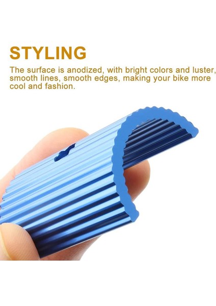 Bir Çift Gidon Pulları - 25,4 Ila 31,8 mm - Alüminyum Alaşım - Boyut Küçültücü - Evrensel Sıkıştırma Halkası (Mavi) (Yurt Dışından) indirimleri