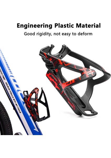 Su Şişesi Tutucu, Elastik Bisiklet Şişe Tutucu, 2 Lastik Kovalayıcılı, Şişe Ağzı Harita Pozisyonlu, Bisikletler, Çocuk Bisikletleri Için (Siyah-Kırmızı) (Yurt Dışından) fırsatları