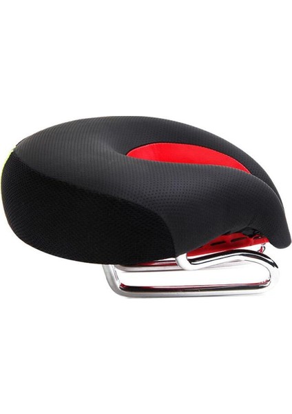 Erkekler ve Kadınlar Için Geniş Seleli ve Yüksek Geri Tepmeli, Çelik Kemerli Dağ Bisikleti Selesi (Siyah-Kırmızı, 200*180*80MM) (Yurt Dışından) fırsatları