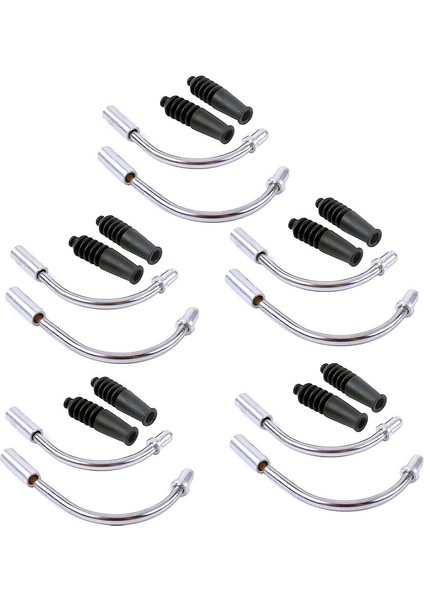 Dağ Bisikletleri Için Bisiklet Kablo Kılavuzu V-Frenler 5 Takım V-Frenler Fren Somunları Kablo Kılavuzu Dirsek Tüpü Hortum Kovanları Dağ Bisikletleri Için Koruyucu Hortum (Yurt Dışından)