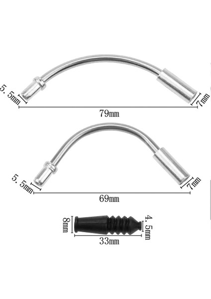 Dağ Bisikletleri Için Bisiklet Kablo Kılavuzu V-Frenler 5 Takım V-Frenler Fren Somunları Kablo Kılavuzu Dirsek Tüpü Hortum Kovanları Dağ Bisikletleri Için Koruyucu Hortum (Yurt Dışından) fırsatları