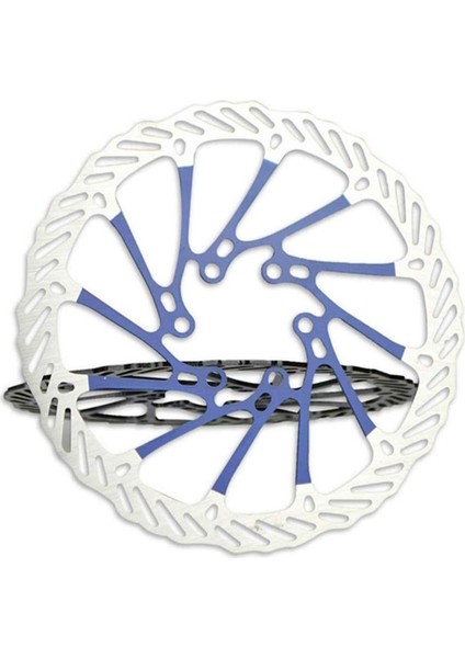 2 Adet Bisiklet Disk Fren 160MM Disk Rotor, Paslanmaz Çelik, 6 Cıvata Montaj Dağ Bisikleti Disk Frenler (Mavi) (Yurt Dışından)