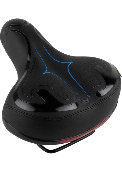 Bisiklet Selesi Için Darbeye Dayanıklı Bisiklet Selesi Minderi (Mavi Yansıtıcı Etiket, 25*20*12CM) (Yurt Dışından)