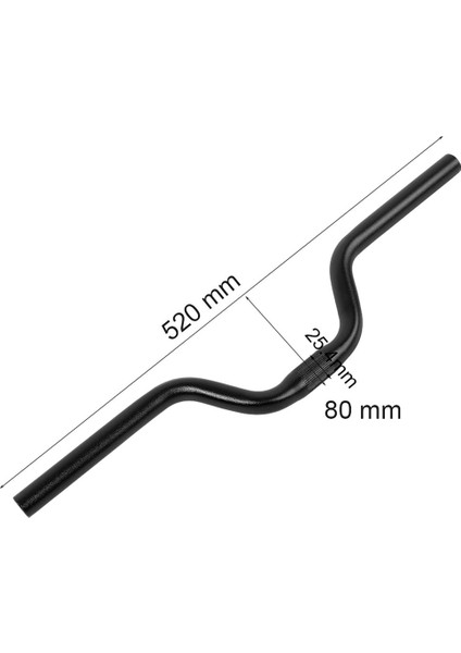Dağ Bisikleti Için Sabitleyici Ekstra Uzun Sabitleyici Bar Gidon (Siyah, 25,4 mm x 520 Mm) (Yurt Dışından) fiyatları