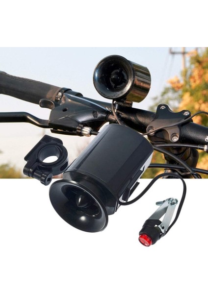 6 Çeşit Ses Süper Blues Elektronik Bisiklet Zili, Güçlü Alarm Güvenlik Zili Kornası (Siyah, 8.8 * 4 * 5.4 Cm) (Yurt Dışından) modelleri