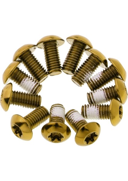 12 Adet/kutu Disk Cıvataları Rotorlu Dağ Bisikletleri Için Montaj Fren Diskleri Çelik M5X10MM (Altın) (Yurt Dışından) indirimleri