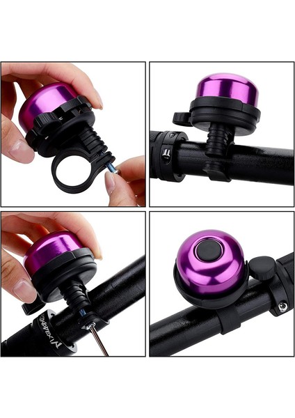 2 Adet Bisiklet Zili, Yetişkinler Çocuklar Kızlar Için Bisiklet Zili (Mor) (Yurt Dışından) modelleri