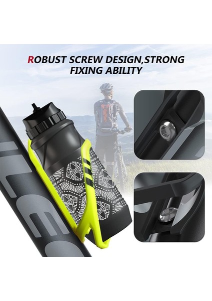 2 Parçalı Pc Hafif Su Şişesi Kafesi, Yetişkin Erkek ve Kadın Için, Dağ Bisikleti/yol Bisikleti/yarış Için Uygun (Floresan Sarı, 14 * 7.3cm) (Yurt Dışından) fırsatları