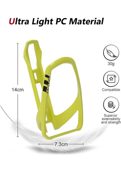 2 Parçalı Pc Hafif Su Şişesi Kafesi, Yetişkin Erkek ve Kadın Için, Dağ Bisikleti/yol Bisikleti/yarış Için Uygun (Floresan Sarı, 14 * 7.3cm) (Yurt Dışından) indirimleri