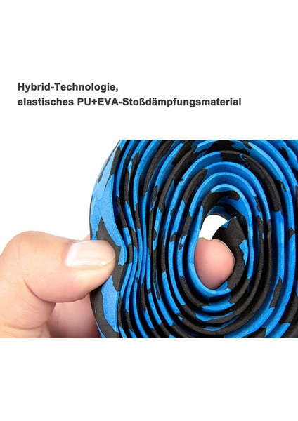 Bir Çift Bisiklet Gidonu, Bisiklet Gidon Bandı, Gidon Bandı, Gidon Kapaklı, Çoğu Bisiklet Için Kullanılır (Mavi Kamuflaj, 2m * 30MM * 3mm) (Yurt Dışından) indirimleri