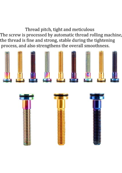 Bisiklet Kaskı Için Üst Kapak, Içi Boş Cıvatalı Titanyum Tc4 Pvd Kaplama (Totem-Gold) (Yurt Dışından) fırsatları
