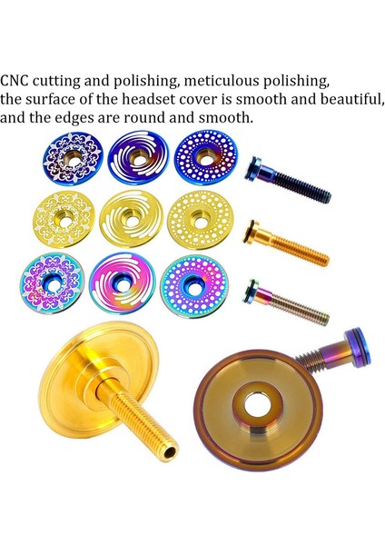 Bisiklet Kaskı Için Üst Kapak, Içi Boş Cıvatalı Titanyum Tc4 Pvd Kaplama (Totem-Gold) (Yurt Dışından) indirimleri