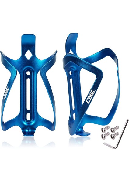 2 Adet Bisiklet Şişe Tutacağı, Dağ Bisikleti Şişe Tutacağı, Alüminyum (Mavi, 80MM*148MM*82MM) (Yurt Dışından)