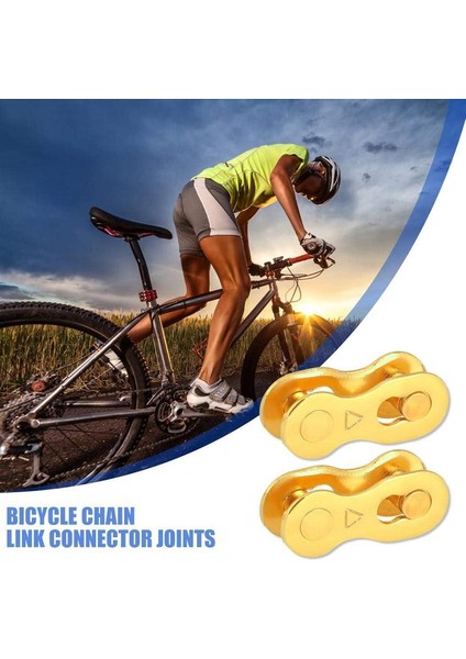 2 Pairs Maillons De Chaîne De Vélo Connecteur De Chaîne De Vélo Attaches Rapides Maillons Manquants Pour Chaîne Vélo (Universal 6/7/8 Speed - Gold) (Yurt Dışından) modelleri