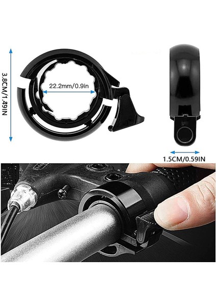 Gidon Için Bisiklet Zili 22,2 Mm, Net ve Güçlü Ses, Dağ Bisikleti, Elektrikli Bisiklet, Yol Bisikleti, Şehir Bisikleti Için Görünmez Zil (Gümüş) (Yurt Dışından) fırsatları