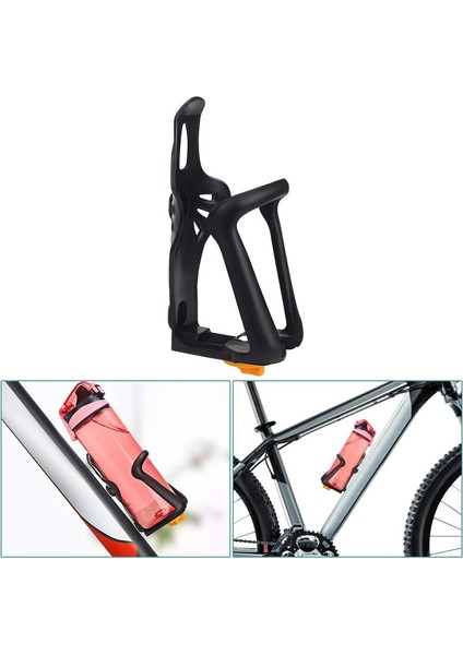 2 Ayarlanabilir Evrensel Hafif Bisiklet Su Şişesi Kafesi - Siyah (Yurt Dışından)
