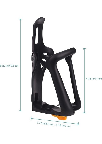2 Ayarlanabilir Evrensel Hafif Bisiklet Su Şişesi Kafesi - Siyah (Yurt Dışından) fiyatları