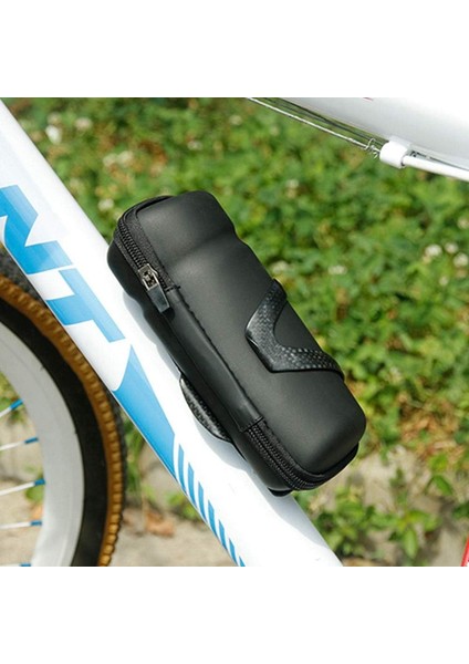 Bisiklet Gidon Su Şişesi Tutucu Çanta, Sert Bisiklet Alet Saklama Çantası (Büyük Siyah, 22.5*8.5cm) (Yurt Dışından) indirimleri