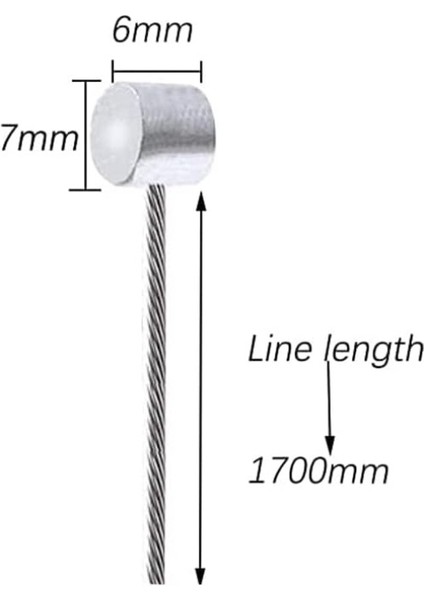 2 Parçalı 1.7m Bisiklet Fren Kablosu (Yurt Dışından) modelleri