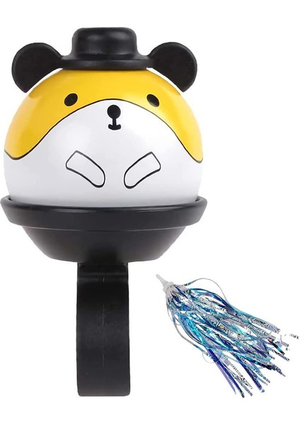 Teotake'nin Sevimli Hayvan Şekilli Çocuk Bisiklet Zili (Sarı, Aksesuarsız) (Yurt Dışından)