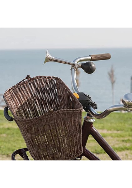 Bisiklet Kornası Bisiklet Zili Ayarlanabilir Kelepçeli Retro Metal Korna Trompet Araçlar Için Klasik Bisiklet Kornası Bisikletler Arabalar (Gümüş, 20*6cm) (Yurt Dışından) modelleri