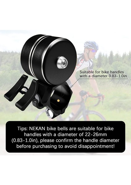 Yüksek Sesli Klasik Pirinç Bisiklet Zili - Çocuklar ve Yetişkinler Için Bisiklet Aksesuarı (Siyah, 70*35MM) (Yurt Dışından) modelleri