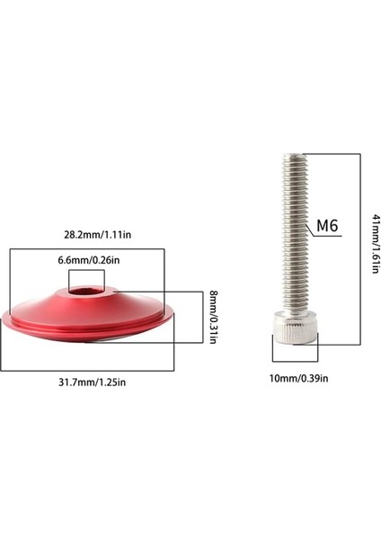 2 Adet Bisiklet Kapsülü Bisiklet Sapı Üst Kapak Kask Üst Kapak Kapağı Dağ Bisikleti Yol Için Cıvatalı Alüminyum Alaşım (Kırmızı Korsanlar) (Yurt Dışından) fiyatları
