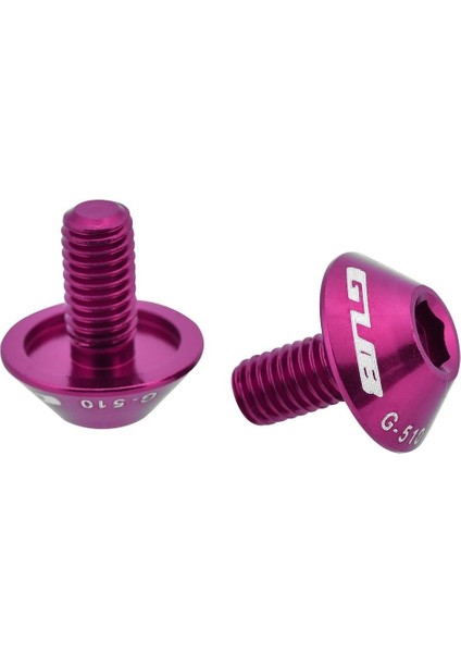 Bisiklet Şişe Tutucu Vidası, 2 Adet M5 * 12MM Alüminyum Alaşımlı Bisiklet Disk Fren Rotoru Veya Su Şişesi Tutucu Için Pas Korumalı Vida Cıvataları (Mor) (Yurt Dışından) fırsatları