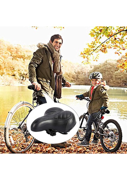 Ekstra Geniş, Konforlu, Yumuşak Yastıklı Üniversal Bisiklet Selesi (Siyah, 250*200*60MM) (Yurt Dışından) fırsatları