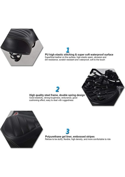 Ekstra Geniş, Konforlu, Yumuşak Yastıklı Üniversal Bisiklet Selesi (Siyah, 250*200*60MM) (Yurt Dışından) indirimleri