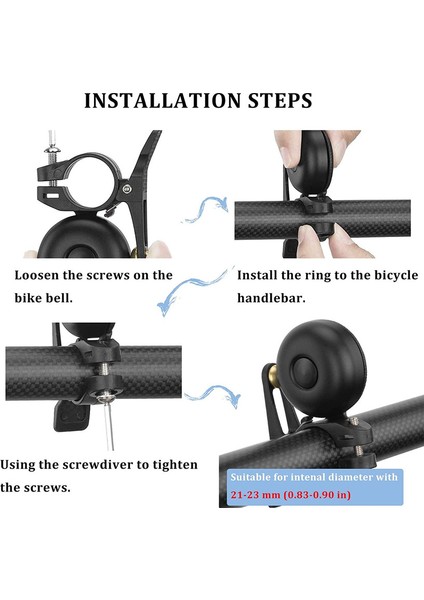 Bisiklet Zili Mtb Yol Bisikleti Kornası Forte Gidon 21 Ila 23 mm Için Vintage Zil Kornası (Siyah, 58 × 32 × 78 Mm) (Yurt Dışından) fırsatları