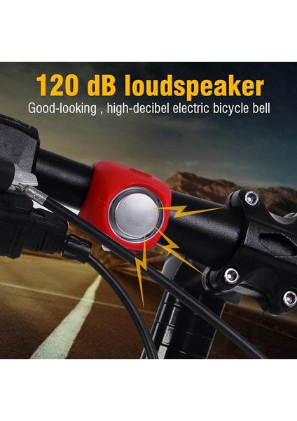 Elektrikli Bisiklet Halkası Bisiklet Zilleri Yağmura Dayanıklı Bisiklet Bisiklet Gidon Zili Açık Bisiklet Kullanımı Için Dağ Bisikleti Yol Elektrikli Bisiklet (Kırmızı) (Yurt Dışından) fiyatları