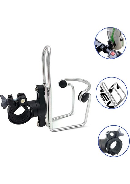 Bisiklet Şişe Tutacağı ， Sele Gidonu Için Kullanılan Alüminyum Bisiklet Şişe Tutacağı ， Ayaklı Bisiklet Şişe Tutacağı (Gümüş, 17,2 x 13,8 x 8,3cm) (Yurt Dışından) fiyatları