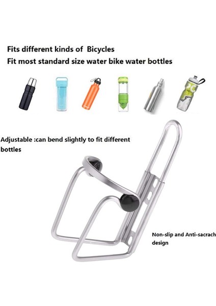 Bisiklet Şişe Tutacağı ， Sele Gidonu Için Kullanılan Alüminyum Bisiklet Şişe Tutacağı ， Ayaklı Bisiklet Şişe Tutacağı (Gümüş, 17,2 x 13,8 x 8,3cm) (Yurt Dışından) modelleri