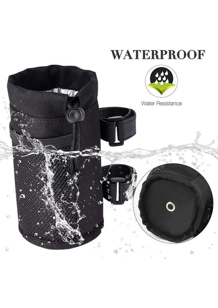 Bisiklet Su Şişesi Tutucusu, File Cepli Soğutma Çantası (Siyah, 17*8.3cm) (Yurt Dışından) indirimleri