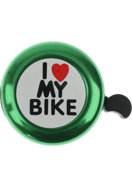 2 Pièces I Love My Bike Bisiklet Zili Yetişkin Çocuk Alaşımlı Korna (Yeşil, 55*55*55MM) (Yurt Dışından)