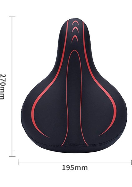 Süper Rahat Su Geçirmez Yumuşak Nefes Alabilir Bisiklet Sele Minderi (Kırmızı, 195*270MM) (Yurt Dışından) fiyatları