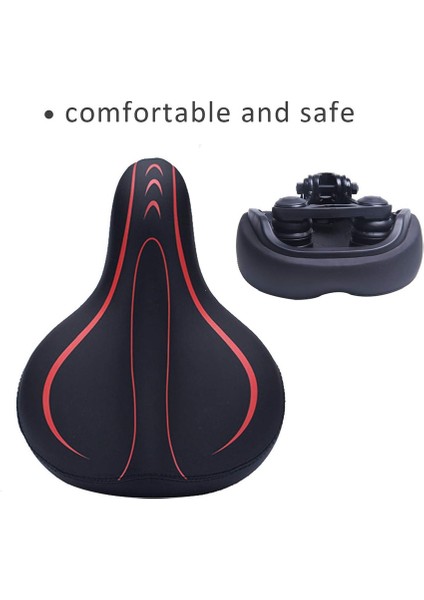 Süper Rahat Su Geçirmez Yumuşak Nefes Alabilir Bisiklet Sele Minderi (Kırmızı, 195*270MM) (Yurt Dışından) modelleri