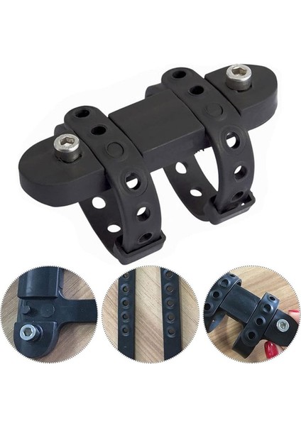 Bisiklet Şişe Kafesi Montaj Braketi, Su Şişesi Tutucu, Çift Kayışlı Bisiklet Için, Uzunluğu Ayarlanabilir Taban (Siyah) (Yurt Dışından) fırsatları