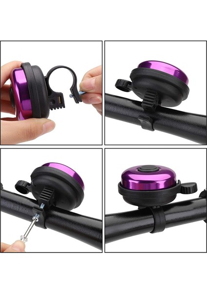 2 Adet Alüminyum Bisiklet Zili Bisiklet Zili (Mor, Çap 52MM) (Yurt Dışından) modelleri