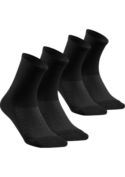 Quechua Uzun Konçlu Outdoor Çorap - Siyah - 2 Çift - Hike 100 fırsatları