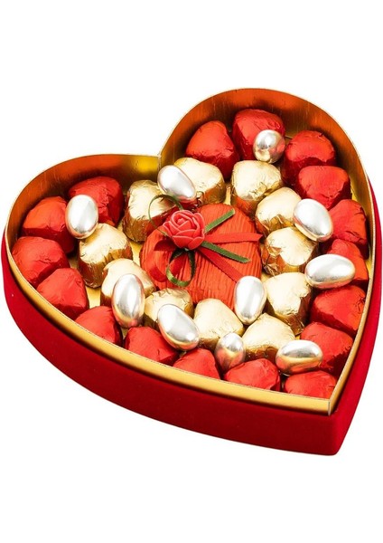 Kırmızı Mini Kalpli Çikolata 550G