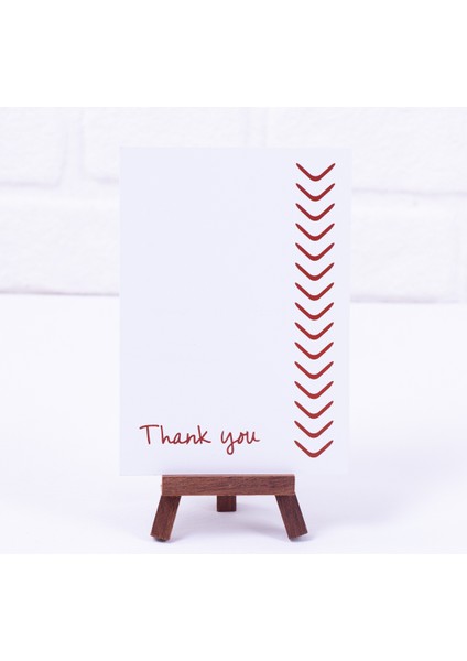 Thank you not kartı, 12 x 17 cm 2 adet