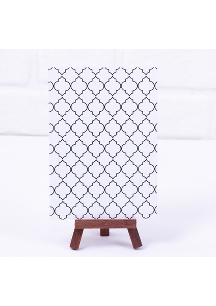 Black moroccan not kartı, 12 x 17 cm 2 adet