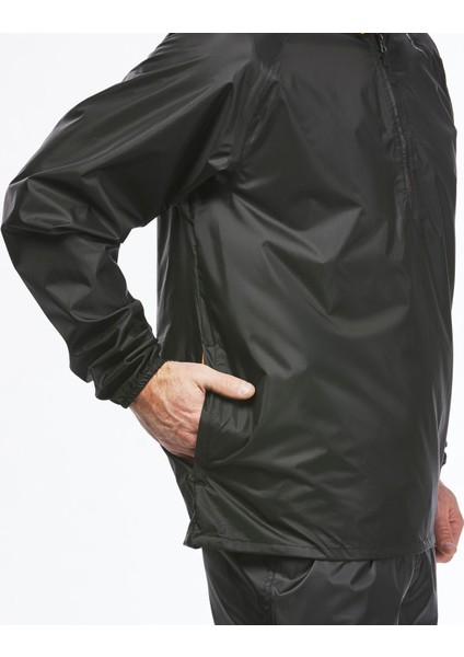 Quechua Erkek Outdoor Yağmurluk - Siyah - Raincut indirimleri